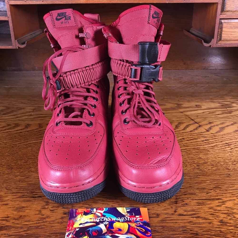 WMNS Nike SF AF1 High Top Pink/Black Size 10 - Picture 3 of 5
